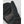 Black winter mitten with leather palm detail