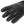 Glovii black leather motorcycle glove with protective knuckle and finger padding