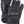 Hestra black leather ski racing gloves with padded knuckles and wrist strap