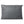 Grey rectangular quilted pillow with a side zipper