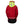 Back view of Helly Hansen red sailing jacket with high visibility yellow hood and reflective details