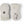 Hestra cream fleece mittens with ribbed cuffs and embroidered paw print detail