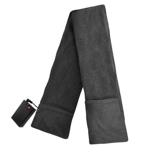 ActionHeat black fleece heated scarf with battery pack
