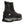 Korkers black waterproof ankle boot with grey midsole and orange accents