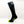 Hotronic black heated sock with green toe and battery pack attached