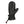 Seirus black leather winter mitten with adjustable wrist strap