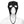 Black textured neoprene face mask on a white mannequin head