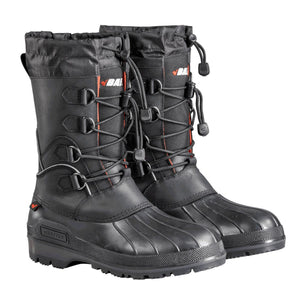 Baffin black waterproof winter boots with lace up closure and rubber lower shell