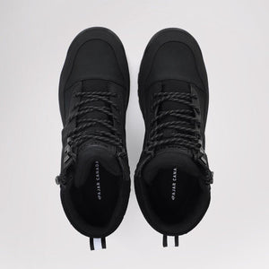 Top view of black Pajar Canada lace up boots