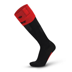 Lenz black and red knee high compression sock