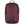 FjallRaven burgundy backpack with diagonal front zipper pocket and top handle