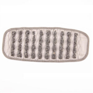 HealthyLine gray rectangular therapy belt with vertical rows of embedded stones