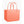 Coral Bogg Bag tote with perforated design and two handles