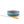 Grey cake slicing guide with teal ring and metal cake tester with yellow handle