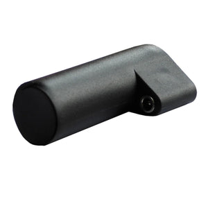 Black cylindrical Glovii battery pack with a charging port