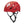Black Diamond red climbing helmet with side vents and adjustable chin strap