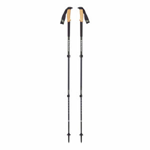 Black Diamond trekking poles with cork grips