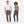 Man and woman wearing Venture Heat grey heated sweatpants with visible heating elements on the thighs