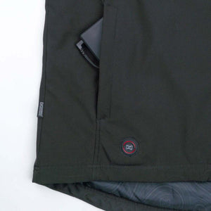 Mobile Warming black vest pocket with battery and power button