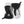 Hestra black and white winter mittens with adjustable wrist straps