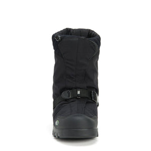 Neos black insulated overshoe with buckle strap and drawstring collar