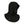 Black heated balaclava with integrated face mask and power button