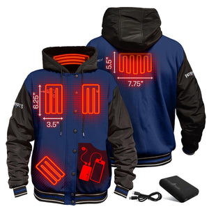 ActionHeat New England Patriots 5V Battery Heated Varsity Jacket
