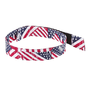 Chill-Its cooling headband with American flag pattern