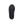 Black slipper sole with wavy tread pattern