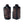 Gears Canada black heated vest showing front and back views with red heating elements