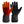 Venture Heat black heated gloves with glowing red heating elements shown on one glove