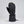 Kombi black winter mitten with adjustable wrist strap and logo detail