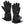 ActionHeat black battery heated gloves with power bank in wrist pocket