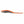 Side view of an orange and grey foam shoe insole