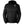 ActionHeat black hooded puffer jacket with Raiders logo and chest power button