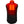 Back view of a black and red heated vest showing internal heating elements
