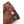 Brown leather Hestra glove cuff with metal snap button closure