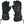 Seirus black heated gloves with adjustable wrist straps and zippered battery compartments