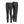 Front and back view of dark grey heathered athletic leggings with side pocket