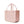 Light pink Bogg Bag tote with perforated side panels and dual handles