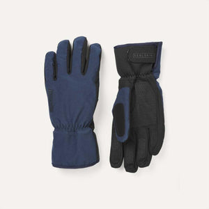 Sealskinz navy and black waterproof gloves