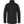 Back view of a black FjallRaven fleece jacket with a high collar