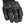 Black leather motorcycle glove with knuckle and finger armor protection