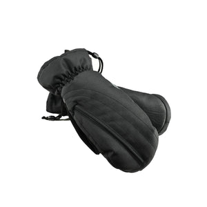 Seirus black insulated winter mittens with adjustable wrist cinch