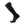 Therm-ic black heated knee high sock with battery attachment point