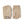 Beige Hestra knit gloves with ribbed cuffs and brand logo patch