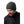 Man wearing a dark grey ribbed knit beanie