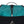 Black Diamond backpack top closure with teal grid fabric and black strap