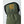 Close up of olive green Hestra glove with embroidered brand logo