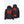 Mobile Warming black hooded heated jacket showing front and back heating elements